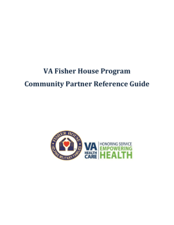 VA Fisher House Program Community Partner Reference Guide