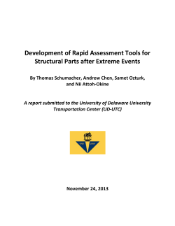 Development of Rapid Assessment Tools for Structural Parts after