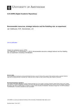 Nonrenewable resources, strategic behavior and the Hotelling rule