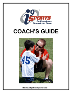 Coach`s Manual Outline