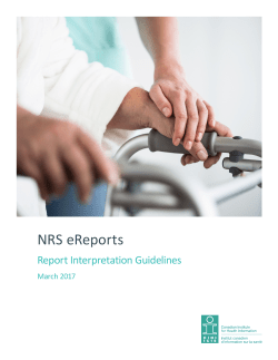 NRS eReports Report Interpretation Guidelines