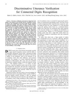 Discriminative Utterance Verification For Connected Digits