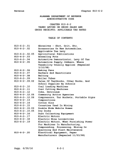 Revenue Chapter 810-6-2 Supp. 6/30/16 6-2