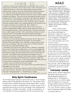 How it Began ow it Began - Fellowship Church of the Brethren