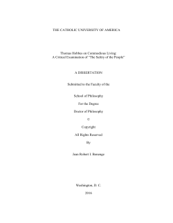 The Safety of the People