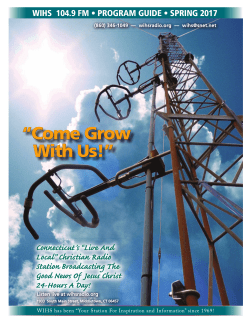 Program Guide - WIHS 104.9 FM