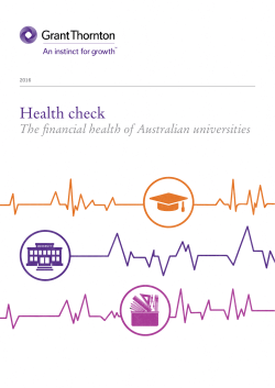 The financial health of Australian universities