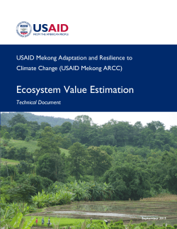 Ecosystem Value Estimation