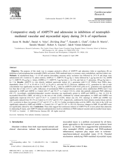 Comparative study of AMP579 and adenosine in inhibition of