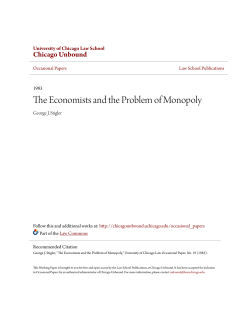 The Economists and the Problem of Monopoly