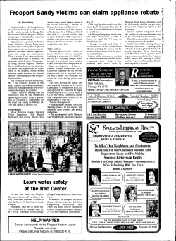 Freeport Sandy victims can claim appliance rebate