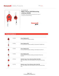Datasheet - Honeywell Safety Products