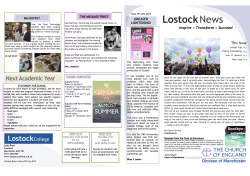 Summer 2014 Newsletter