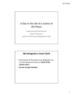 Justice of the Peace - Texas Association of Counties