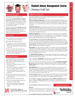 Student Money Management Center - University of Nebraska–Lincoln