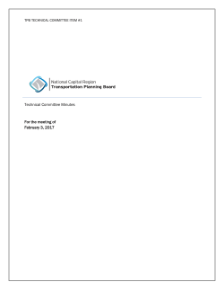 Minutes from the February 3 Technical Committee Meeting