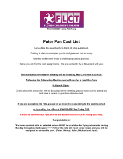 Peter Pan Cast List