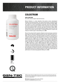 PRODUCT INFORMATION - Gen-Tec