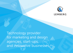 Technology provider for marketing and design agencies, start