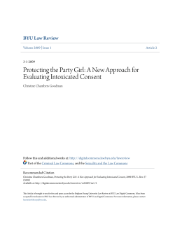 Protecting the Party Girl: A New Approach for Evaluating Intoxicated