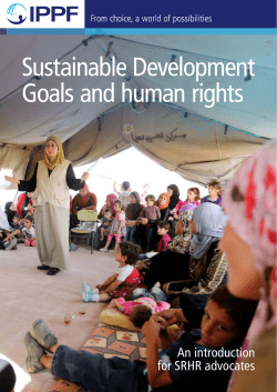 Sustainable Development Goals and human rights