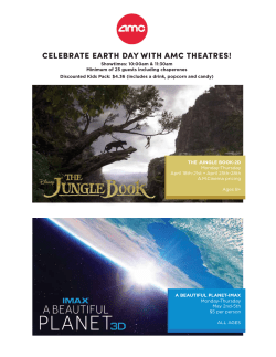 Celebrate Earth Day with AMC Theatres!
