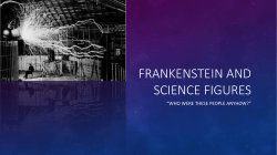 Frankenstein and science figures