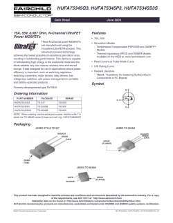 HUFA75345G3, HUFA75345P3, HUFA75345S3S 75A, 55V, 0.007