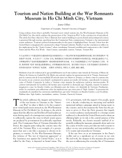 Tourism and Nation Building at the War Remnants