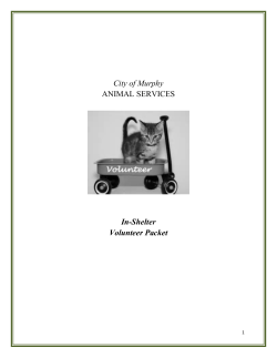 City of Murphy ANIMAL SERVICES