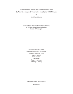 Three-dimensional Morphometric Biosignatures Of Cancer By