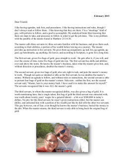Reagle February 2015 Letter