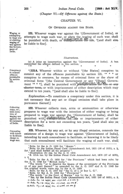 S. 121A ins. by the Indian Penal Code Amendment Act, 1870