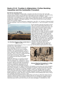 Roots of U.S. Troubles in Afghanistan: Civilian Bombing Casualties