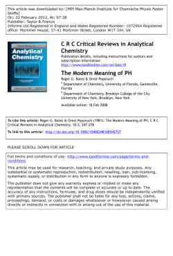 The Modern Meaning of PH
