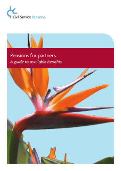 Pensions for partners - Civil Service Pensions