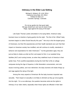 Intimacy in the Elder Law Setting