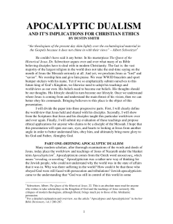 Apocalyptic Dualism [12 pages]
