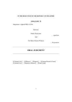 Singapore Judgments