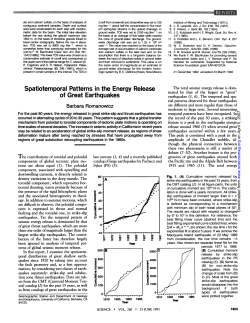Spatiotemporal Patterns in the Energy Release of Great Earthquakes