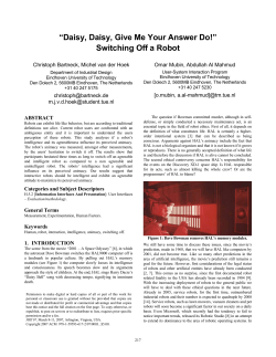 "Daisy, Daisy, Give Me Your Answer Do!" Switching Off a Robot