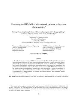 Exploiting the IPID field to infer network path and end