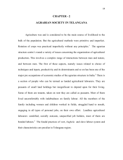 chapter - 2 agrarian society in telangana