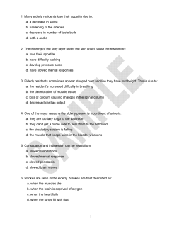 Nurse Aide Sample Test - Professional Healthcare Development, LLC