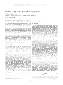 Elasticity of (Mg,Fe)SiO3-Perovskite at high pressures