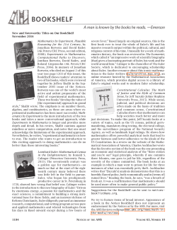bookshelf - American Mathematical Society