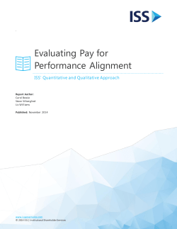 Evaluating Pay for Performance Alignment