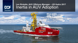 Inertia in AUV Adoption