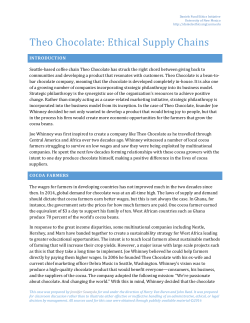 the Theo Chocolate Case