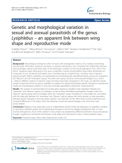 Genetic and morphological variation in sexual and asexual